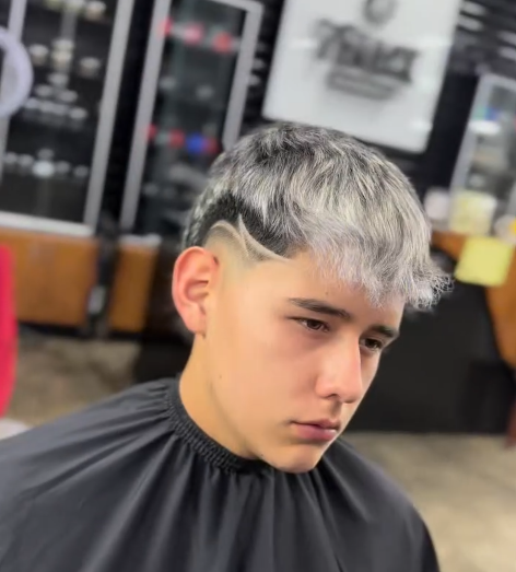 Corte de cabello realizado en 7Black Barbería